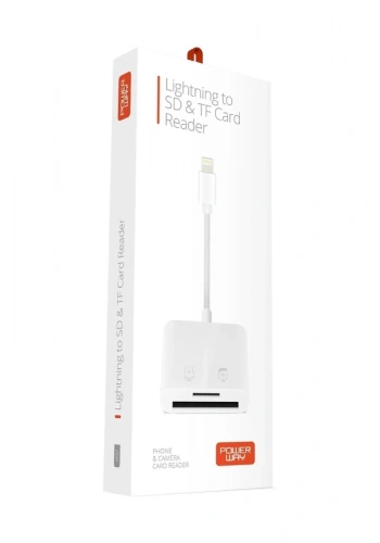 POWERWAY AC07 LİGHTNİNG TO SD TF CARD ÇEVİRİCİ KABLOSU