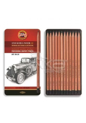 Koh-i-Noor Toison Dor 12 Dereceli Kalem Seti Art 8B-2H (1512N)