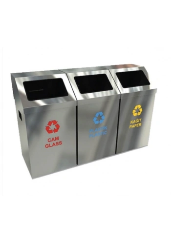 Ayrışım Kovası Krom 3lü Set ( Izgaralı )