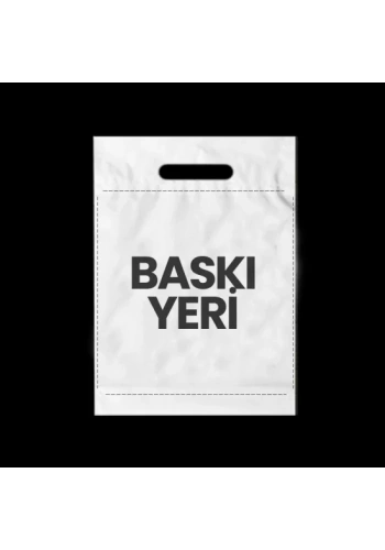 BASKILI BEYAZ EL GEÇMELİ MAĞAZA POŞETİ (30 KG)
