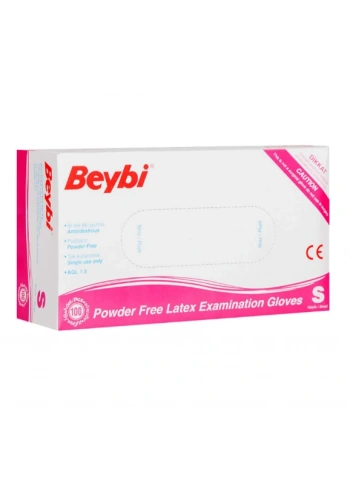 Beybi Pudrasız Lateks Muayene Eldiveni ( S ) 20 Kutu