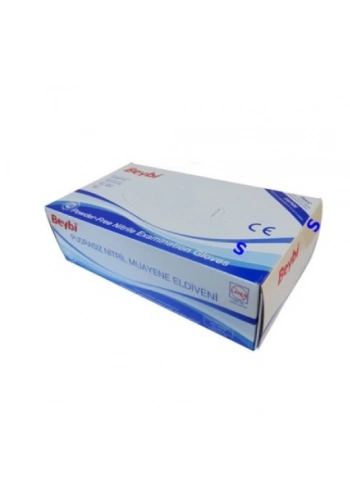Beybi Pudrasız Mavi Nitril Medikal Muayene Eldiveni ( S ) 2000 Adet