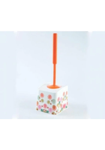 Desenli Klozet Fırçası Takımı Köşeli ( 1 Adet )