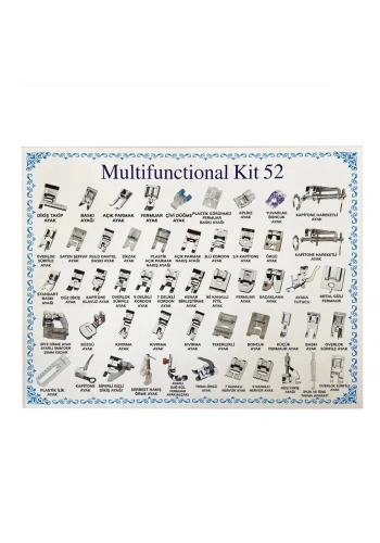 Ev Tipi Dikiş Makinesi 52 Parça Ayak Seti