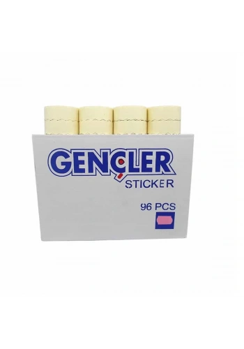 Gençler Açık Pembe Meto Etiketi 4 No (96 Rulo) (1 Rulo 1000 Adet) R12