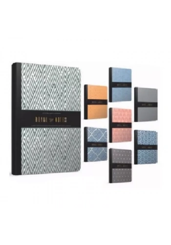 GIPTA ROYAL NOTES SERT KAPAK DEFTER 17x24 KARELİ 120 YAPRAK (4642)