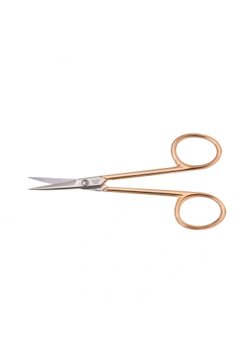 Globa Nakış Makası Kıvrık Uçlu Sarı