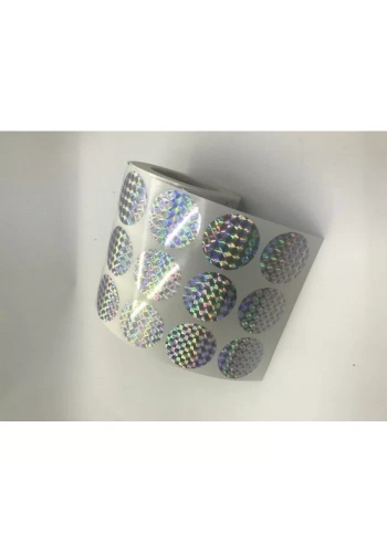HOLOGRAM PLASTİK YUVARLAK ETİKET 30 MM 2000 Lİ SARIM
