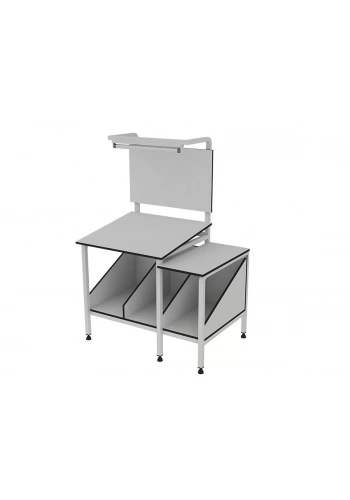 Işıklı Ve Altı Raflı Kalite Kontrol Masası T176