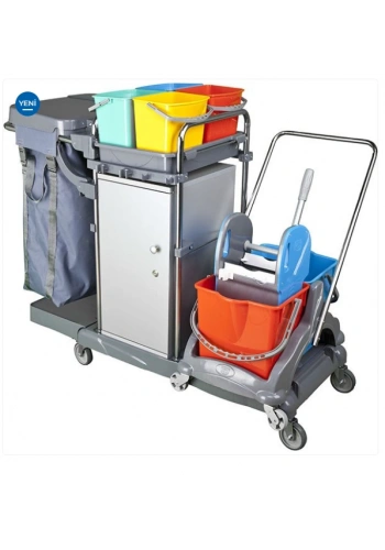 Kat Temizlik Arabası Dolaplı (1 Adet)