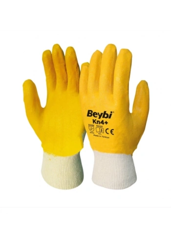 KN4 Plus İş Eldiveni Nitril Kaplama Pamuk ( 1 Çift )