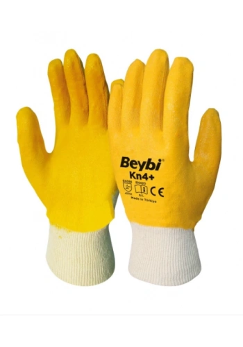 KN4 Plus İş Eldiveni Nitril Kaplama Pamuk ( 24 Çift )