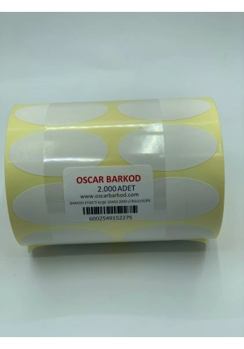 KUŞE 25X50 ELİPS ETİKET 2000 Lİ