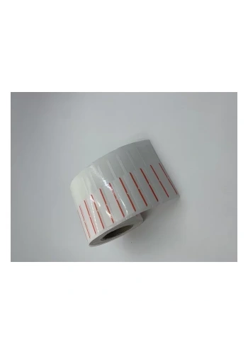 KUYUMCU ETİKETİ RENKLİ ÇİZGİLİ (İTHAL)10 X 72 1250 SARIM KIRMIZI