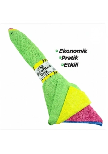 Mikrofiber Bez 25x25 cm ( 4lü Bağ )