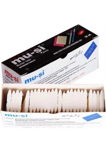 Muşi Çizgi Taşı Beyaz Renk 25 Adet