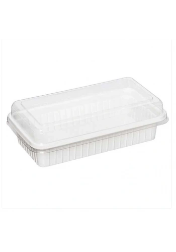 Plastik Dondurma Kabı Beyaz 1000 Gr Kapaklı ( 500 Adet )