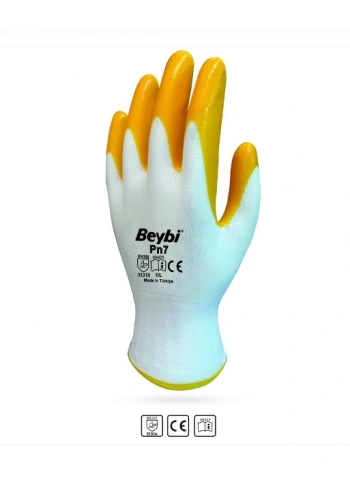 PN7 İş Eldiveni Nitril Kaplama Eko(12 Çift)
