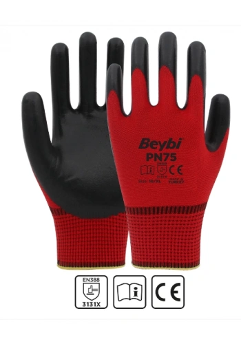 PN75 İş Eldiveni Nitril Kaplama ( 48 Çift )