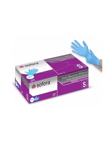 Pudrasız Mavi Nitril Medikal Muayene Eldiveni ( S ) 2000 Adet