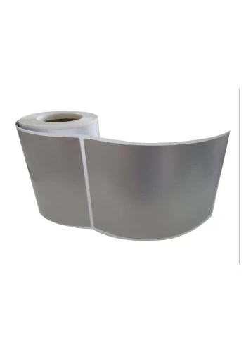 SİLVER MAT BARKOD ETİKETİ 150X100 TEKLİ 200 LÜK SARIM