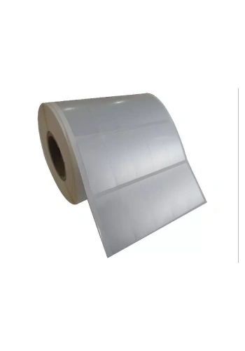 SİLVER MAT BARKOD ETİKETİ 40X20 5 Lİ 5000 LİK SARIM