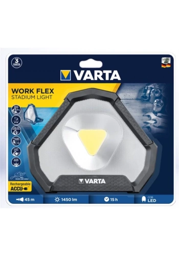 Varta 18647 Work Flex Stadyum Işığı Cob Led Şarjlı Fener