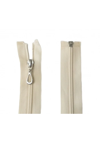 110cm Krem Ferace Fermuarı