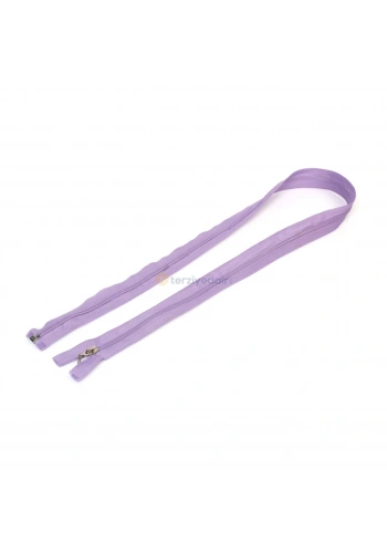 110cm Lila Ferace Fermuarı