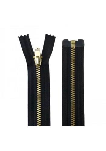 110cm Siyah Gold Ferace Fermuarı(Metal)