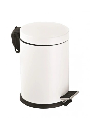 5 Lt Pedallı Çöp Kovası Beyaz ( 1 Adet )
