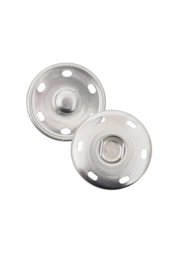 15mm Gümüş Renk Dikme Çıtçıt 100 adet