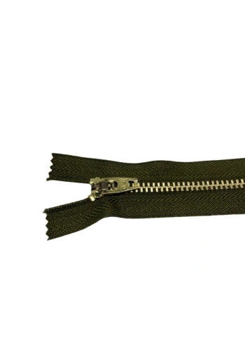 18cm Asker Yeşili Metal Fermuarı