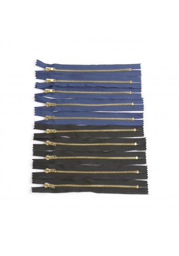 18cm Karışık Metal Pantolon Fermuarı 10 Adet