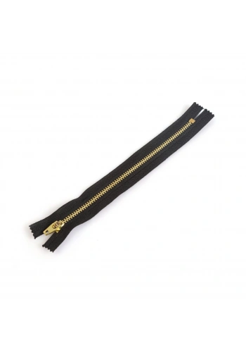 18cm Siyah Metal Pantolon Fermuarı