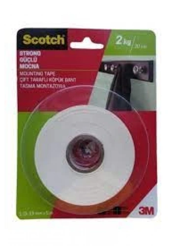 19mmx2m Çift Taraflı Köpük Bant