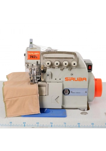 2. El Siruba 747Q 4 İplik Kafadan Motorlu Overlok Makinesi