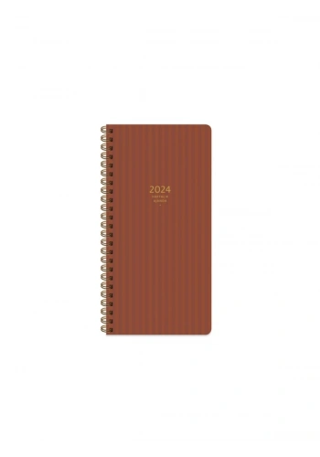 2024 AJANDA KESKİN SPİRALLİ HAFTALIK AJANDA 8x16 CEP ÇİZGİLİ (830033)