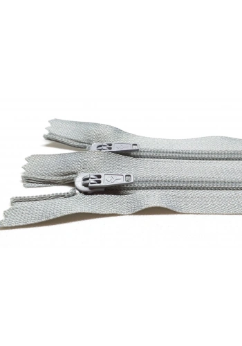 20cm Gri Pantolon Fermuarı 10 Adet