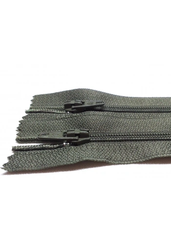 20cm Haki Pantolon Fermuarı 10 Adet