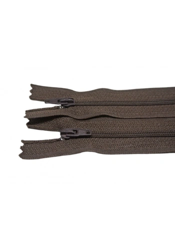 20cm Kahverengi Pantolon Fermuarı 10 Adet