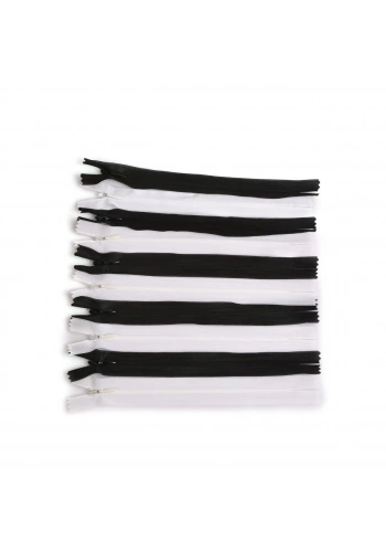 20cm Karışık Gizli Fermuar 10 Adet