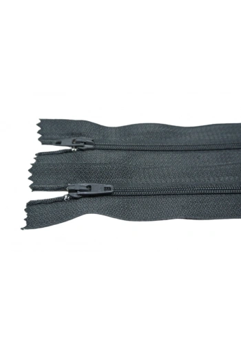20cm Koyu Gri Pantolon Fermuarı 10 Adet