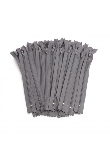 20cm Koyu Gri Pantolon Fermuarı 50Adet