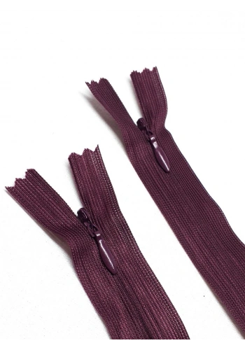 20cm Mürdüm Gizli Fermuar 5 Adet