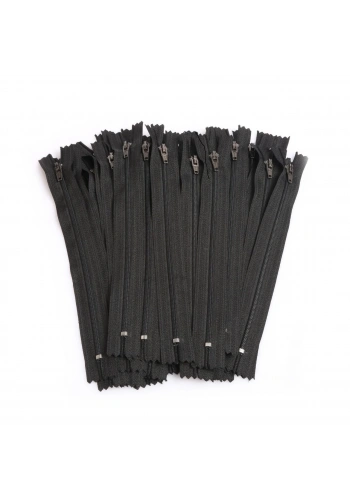 20cm Siyah Pantolon Fermuarı 50Adet