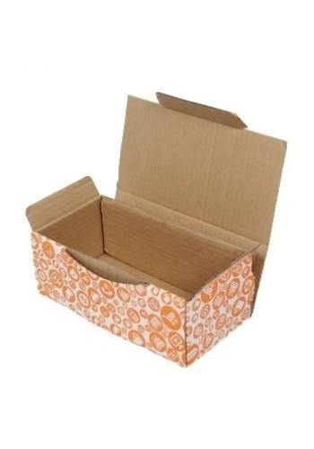 22,5x12x8cm Turuncu Desenli Kutu