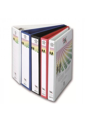 2K Sunum Klasörü Cepli 4 Halkalı 70 MM Kırmızı 07-4D-K