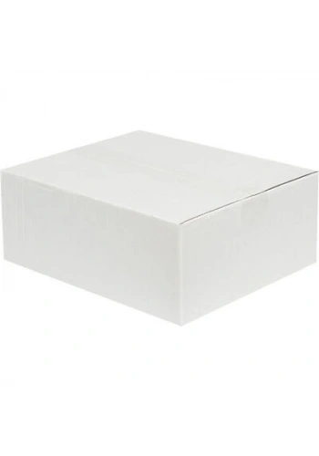 30x25x12cm Tek Oluklu Koli - Beyaz