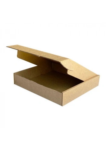 30x26x5,5cm Çift Oluklu Kilitli Kutu - Kraft